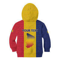Personalized Chad Kid Hoodie Coat Of Arms - Flag Style - Wonder Print Shop