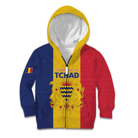 Personalized Chad Kid Hoodie Coat Of Arms - Flag Style - Wonder Print Shop