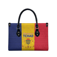 Chad Leather Bag Coat Of Arms - Flag Style - Wonder Print Shop