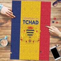 Chad Puzzle Coat Of Arms - Flag Style - Wonder Print Shop