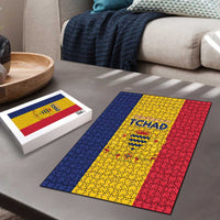 Chad Puzzle Coat Of Arms - Flag Style - Wonder Print Shop