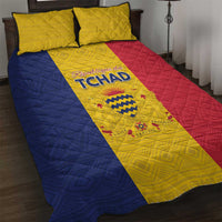 Chad Quilt Bed Set Coat Of Arms - Flag Style - Wonder Print Shop