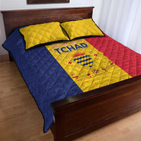 Chad Quilt Bed Set Coat Of Arms - Flag Style - Wonder Print Shop