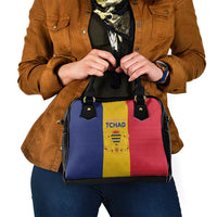 Chad Shoulder Handbag Coat Of Arms - Flag Style - Wonder Print Shop