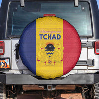 Chad Spare Tire Cover Coat Of Arms - Flag Style - Wonder Print Shop