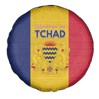 Chad Spare Tire Cover Coat Of Arms - Flag Style - Wonder Print Shop