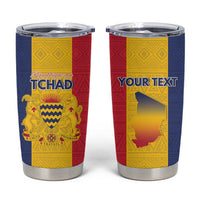 Personalized Chad Tumbler Cup Coat Of Arms - Flag Style - Wonder Print Shop