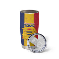 Personalized Chad Tumbler Cup Coat Of Arms - Flag Style - Wonder Print Shop