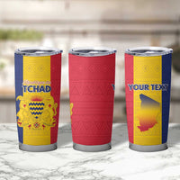 Personalized Chad Tumbler Cup Coat Of Arms - Flag Style - Wonder Print Shop