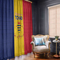 Chad Window Curtain Coat Of Arms - Flag Style - Wonder Print Shop