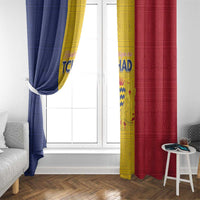 Chad Window Curtain Coat Of Arms - Flag Style - Wonder Print Shop