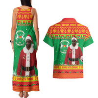 Burkina Faso Christmas Couples Matching Tank Maxi Dress and Hawaiian Shirt I Stand With Traore - Wonder Print Shop