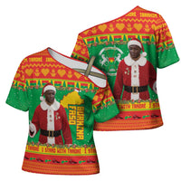 Burkina Faso Christmas Cross Shoulder Shirt I Stand With Traore - Wonder Print Shop
