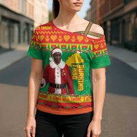 Burkina Faso Christmas Cross Shoulder Shirt I Stand With Traore - Wonder Print Shop
