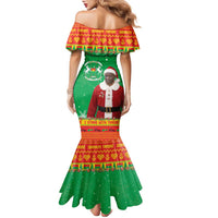 Burkina Faso Christmas Family Matching Mermaid Dress and Hawaiian Shirt I Stand With Traore - Wonder Print Shop