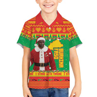 Burkina Faso Christmas Family Matching Summer Maxi Dress and Hawaiian Shirt I Stand With Traore - Wonder Print Shop