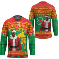 Burkina Faso Christmas Hockey Jersey I Stand With Traore - Wonder Print Shop