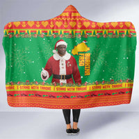 Burkina Faso Christmas Hooded Blanket I Stand With Traore - Wonder Print Shop