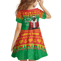 Burkina Faso Christmas Kid Short Sleeve Dress I Stand With Traore - Wonder Print Shop
