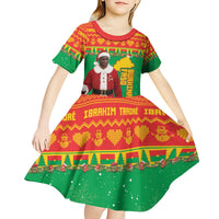 Burkina Faso Christmas Kid Short Sleeve Dress I Stand With Traore - Wonder Print Shop