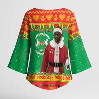 Burkina Faso Christmas Kimono Sleeve Blouse I Stand With Traore - Wonder Print Shop