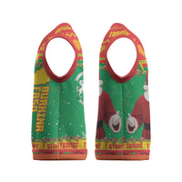 Burkina Faso Christmas Knitted V-Neck Vest I Stand With Traore - Wonder Print Shop