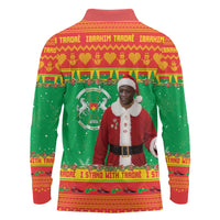 Burkina Faso Christmas Long Sleeve Polo Shirt I Stand With Traore - Wonder Print Shop
