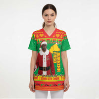 Burkina Faso Christmas Scrub Top I Stand With Traore - Wonder Print Shop