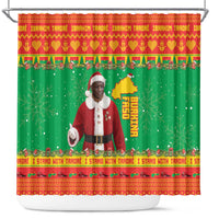 Burkina Faso Christmas Shower Curtain I Stand With Traore - Wonder Print Shop