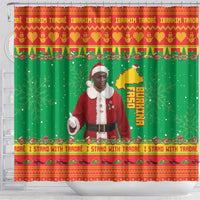 Burkina Faso Christmas Shower Curtain I Stand With Traore - Wonder Print Shop