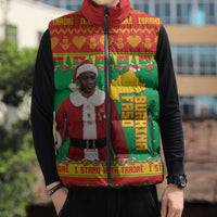 Burkina Faso Christmas Sleeveless Puffer Jacket I Stand With Traore - Wonder Print Shop
