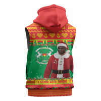 Burkina Faso Christmas Sleeveless Zip Hoodie I Stand With Traore - Wonder Print Shop