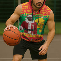 Burkina Faso Christmas Sleeveless Zip Hoodie I Stand With Traore - Wonder Print Shop