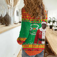 Burkina Faso Christmas Women Casual Shirt I Stand With Traore - Wonder Print Shop