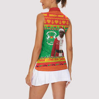 Burkina Faso Christmas Women Sleeveless Polo Shirt I Stand With Traore - Wonder Print Shop