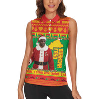 Burkina Faso Christmas Women Sleeveless Polo Shirt I Stand With Traore - Wonder Print Shop