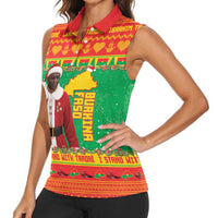 Burkina Faso Christmas Women Sleeveless Polo Shirt I Stand With Traore - Wonder Print Shop