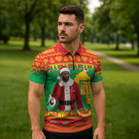 Burkina Faso Christmas Zipper Polo Shirt I Stand With Traore - Wonder Print Shop
