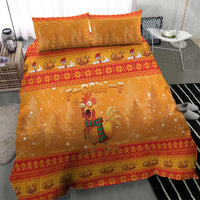 Funny Christmas F Caw F Chicken Bedding Set Merry Craw Mas - Wonder Print Shop