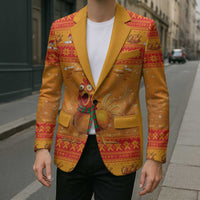 Funny Christmas F Caw F Chicken Blazer Merry Craw Mas - Wonder Print Shop