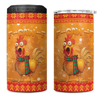 Funny Christmas F Caw F Chicken 4 in 1 Can Cooler Tumbler Merry Craw Mas - Wonder Print Shop