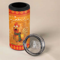 Funny Christmas F Caw F Chicken 4 in 1 Can Cooler Tumbler Merry Craw Mas - Wonder Print Shop