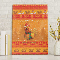 Funny Christmas F Caw F Chicken Canvas Wall Art Merry Craw Mas - Wonder Print Shop