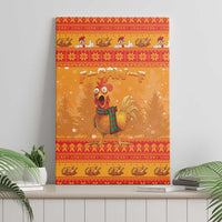 Funny Christmas F Caw F Chicken Canvas Wall Art Merry Craw Mas - Wonder Print Shop