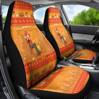 Funny Christmas F Caw F Chicken Car Seat Cover Merry Craw Mas - Wonder Print Shop