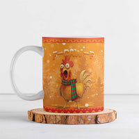 Funny Christmas F Caw F Chicken Ceramic Mug Merry Craw Mas - Wonder Print Shop