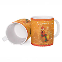 Funny Christmas F Caw F Chicken Ceramic Mug Merry Craw Mas - Wonder Print Shop