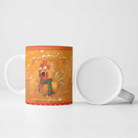 Funny Christmas F Caw F Chicken Ceramic Mug Merry Craw Mas - Wonder Print Shop