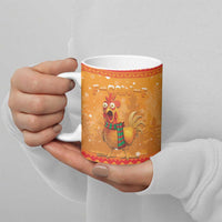 Funny Christmas F Caw F Chicken Ceramic Mug Merry Craw Mas - Wonder Print Shop