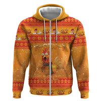 Funny Christmas F Caw F Chicken Hoodie Merry Craw Mas - Wonder Print Shop